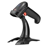 Tera Barcode Scanner Wireless Bluetooth: 2D 1D 3 in 1 Wireless Barcodescanner 2.4 GHz USB Kabelgebunden Strichcode Scanner mit 2000mAh Akku 2M Kabel Super Stabiler Ständer HW0002