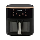 Heißluftfritteuse 12 L, Air Fryer mit Großes Sichtfenster, Friteuse Airfryer ohne Öl, Heissluft Fritteusen mit Timer für die Ganze Familie