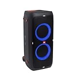 JBL PartyBox 310 in Schwarz – Trag- und rollbarer Bluetooth Party-Lautsprecher mit Lichteffekten – Spritzwassergeschützte, mobile Musikbox mit Akku