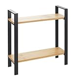 WENKO Lou, Kompaktes Küchenregal: (B x H x T): 32 x 33 x 11 cm, Metall, Schwarz, 53029100