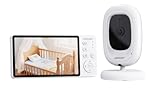 jeeber Babyphone mit Kamera ohne WLAN, 5' IPS, 1080P Babyphone, HDR Nachtsicht, VOX Modus & 3X Zoom, Zwei-Wege-Audio babyfon, Temperaturanzeige