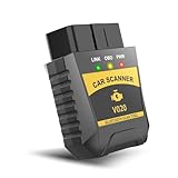 Anluomania OBD2 Diagnosegerät Bluetooth, Auto Diagnosegerät, Codeleser Scanner, Fehlercodeleser für Fehlercodes & Fahrzeugdiagnose, mit Vollen OBD2 Funktionen, Kompatibel für iOS und Android