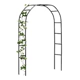 Metall-Gartenbogen – robustes Rankgitter für Kletterpflanzen | elegantes Blumendekor & Unterstützung für Hochzeiten, Veranstaltungen und Gartenarbeit | Stabiler Ballon-Laubenrahmen