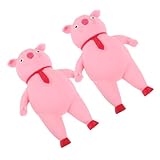 TOYANDONA 2 Stück Süßes Squishy Schwein Stressspielzeug Lustiges Kompaktes Pig Squeeze Toy zur Angst und Stresslinderung Weiches Sensorikspielzeug für Fokussierung und Emotionalen Ausgleich