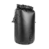 Tasmanian Tiger TT Stuffbag 15 WPV Wasserdichter 15 L Packsack mit Roll-Verschluss und Ventil für Kompression für Outdoor, Boote, Wassersport; Schwarz