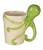 Puckator Lisa Parker Oktopus geformter Henkel Tasse aus Dolomit-Keramik