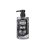 barber marmara MARMARA Rasiergel Männer No.79 - Herren transparent 500ml - Shaving Gel Men - für eine präzise Rasur der Bartkonturen - optimales Gleiten - Kühlt die Haut - mit Pumpenspender