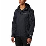 Columbia 1760061 Wasserdicht Regenjacke, Schwarz, L