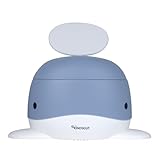 Kindsgut Kinder-Töpfchen, Babytopf WC/Klo, kinderfreundliches Wal-Design und dezente Farben, Toiletten-Training, Taubenblau