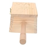 ibasenice Tragbare Moxibustion Box aus Holz Leichter Moxakasten mit Flachem Boden für Stabile Sichere Wärmebehandlung Vielseitig Einsetzbar für Körper und Bauch Kompakt und Einfach