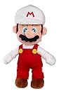 Simba 109231535 Super Mario Plüschfigur Feuer-Mario (30 cm) - Super Mario Kuscheltier aus weichem Plüsch, Nintendo Spielzeug für Fans und Kinder ab den ersten Lebensmonaten