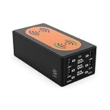 VCHICS USB-Ladegerät, 150 W USB Typ C PD Schnellladestation Qi Wireless Ladegerät Quick Charge 4.0 3.0 USB Handy-Ladegerät Multifunktions-USB-Steckdose (Color : B, Size : Noir)