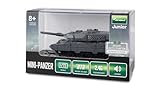 Amewi RC Leopard II Mini-Panzer mit IR-Battle-Funktion ferngesteuert 1:72 RTR Kinder ab 8 Jahre, Grau