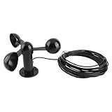 SilkRoadSupply Drei Tassen Windgeschwindigkeits -Detektor hohe Genauigkeit 360 Grad Windmessung mit 8m Wasser und undtraler Kabel Anti -Interferenz -ABS -Material für Kraftwe