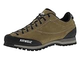 Fitwell Zustiegsschuhe Zeus Evo leichte und komfortable Herren Wanderschuhe mit Mesh Innenfutter und Wildleder Obermaterial | Trekkingschuhe | Made in Italy Moutard EU 46