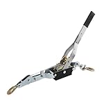 Robuste Handseilwinde mit Stahlseil und 2 Haken zum Powerziehen und Festziehen im Bau und Schleppen