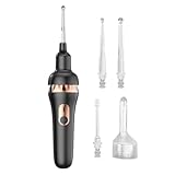 Elektrischer Ohrenreiniger | Ohrenreiniger Für Erwachsene Mit Ergonomischer Ohrkanal-Bürste | Wiederverwendbarer Tragbarer Ohrenreiniger Mit LED Licht Für Unterwegs Und Reise