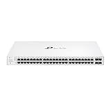 TP-Link Festa FS352GP 52-Port Gigabit Switch, 48× Gigabit 802.3af/at PoE+ Ports, 4× Gigabit-SFP-Steckplätze, 384 W Gesamt-PoE-Budget mit bis zu 30 W PoE-Leistung pro Port, Kostenlose Cloud-Verwaltung