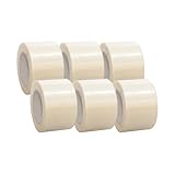 6 x Filament Klebeband glasfaservertärkt/Gewebeband transparent fadenverstärkt/Reißfest Filament Glasfaser Klebeband, Filamentband, Gewebeband transparent, Abmessungen:75mm x 50m. transparent