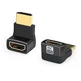 vgggrd 2 Stück HDMI Winkel Adapter, 270 Grad 8K Stecker auf Buchse Adapter, HDMI 2.1 ARC HDR10+ Dolby Vision 3D VRR ALLM HDCP, Kompatibel mit 8K 4K 2K 1080P