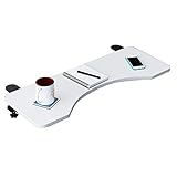 Ergonomische, faltbare Tastaturablage unter dem Schreibtisch, Klemme auf Tastaturablage, verstellbare Schreibtischverlängerung für Zuhause und Büro, Weiß, 75 cm, verbessert den Arbeitsplatzkomfort
