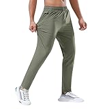 Generisch Sporthose Herren Lang Jogginghose Herren Schnell Trocknende Trainingshose Freizeithose Reißverschlusstaschen Sweatpants Elastischer Bund Arbeitshosen Wanderhose Jogger Laufhose Outdoorhose