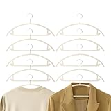 Kleiderbügel, Samt, rutschfest, 360 Grad drehbar, Hakenleiste für Anzug, Tür, Mantel, Hosen, Pullover, Hemden, Schrankorganisation, 10 Stück