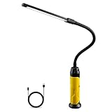Napatyre LED Arbeitsleuchte Taschenlampe,1000 Lumen 3 Modi Superhell LED Werkstattlampe mit Magnetfuß und Schwanenhals, COB Inspektionslampe für Auto Reparatur, Werkstatt, Garage