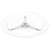 LOORGVEL Hochtemperaturbeständiger Glas drehteller Mikrowellen ersatzplatte mit Leisem Drehring für Gleichmäßiges Erhitzen Passform Langlebig und Leicht zu Reinigen