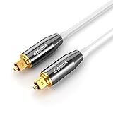 JAMEGA - 5m Toslink Kabel Digitalkabel Premium Qualität | Optisches Kabel Digital Audiokabel LWL DTS SPDIF kompatibel mit Soundbar, Stereoanlage, Heimkino, Heimkino, PS5, PS4, XBOX uvm. - Weiß