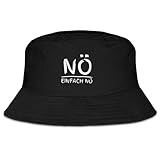 MEJOSER Fischerhut Herren Damen Lustig Schwarz Sommerhut Hut Accessoires Anglerhut Sommer mit Spruch Junge Teenager Mädchen (DE/NL/SE/PL, Numerisch, 56, 58, Nö)