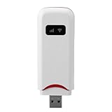 Asixxsix 4G LTE USB-WLAN-Modem, Tragbarer HochgesChwindigit-Hotspot MIT SIM-KartenSteckplatz, Unterstuntzung für 10 Geräte, Plug-and-Play, B1/3/5-Frequenzband, 802.11 B/G/N WLAN