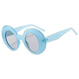 Runde Sonnenbrille Mit Großem Rahmen For Herren, Outdoor-Sonnenbrille For Damen, Urlaub, Sport(Blue)