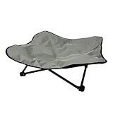 Hundebett Katzenbett,Erhöhtes Outdoor Haustierbett, Faltbar Erhöhtes Hundeliege Haustierliege Hundecouch aus Atmungsaktivem Polyester Haustierbett für Garten Outdoor Indoor,79x20x14cm (Hellgrau)