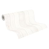 A.S. Création Vliestapete New England 2 Tapete in Holz Optik fotorealistische Holztapete maritime Optik 10,05 m x 0,53 m grau weiß Made in Germany 855046 8550-46