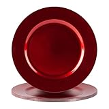 Argon Tableware Metallic Ladeplatten - 33cm - Rot - Pack Von 6