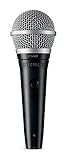 Shure PGA48 Dynamisches Mikrofon-Handheld-Mikrofon für Gesang mit Cardioid-Aufnahmemuster, EIN/Aus-Schalter, 3-pin-XLR-Stecker, 15 'XLR-zu-QTR-Kabel (PGA48-QTR)