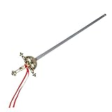 Boland 14000 - Musketier Degen, 1 Stück, Länge 58 cm, goldener Griff mit rotem Band, graues Messer, Schwert, Waffe, Accessoire, Ritter, Tafelrunde, Kostüm, Verkleidung, Motto, Party, Photobox