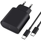 45W USB C Schnellladekabel und Schnellladegerät Ladegerät für Samsung Galaxy S24/S23/S22/S21/S20/Note20/S10/S9/A73/A53/A13/Tab S8 with 2M Kabel, Nanaisse USBC Ladekabel Netzteile Adapter Ladestecker