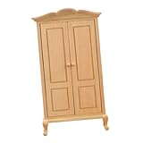 YARNOW 1 Stück Holzmöbelmodell Mini Kleiderschrank Mini- -Kleiderschrank- Mini-Szenenmöbel Puppenschrank Dolls House Garderobe Mini-Hausverzierung hölzern