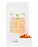 Sanddornbeeren gefriergetrocknet 100g von der Grünen Essenz - Sanddorn Frucht gefriergetrocknet - Sanddornbeeren ganz perfekt für Sanddorntee pur - Sanddorn kaufen