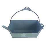 TENYELE Skurrile Blume, dekorativer Eisen-Gießkannenhalter, Behälter, modernes Design für Zuhause, Garten, Veranda, Pflanzgefäß, Präsentation, Eisen-Pflanzgefäß