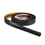 ProfiPVC Weichsockelleiste 18x18mm 5 Meter für Küche und Badezimmer, selbstklebende Abschlussleiste aus PVC, flexible Knickleiste - Fugendichtungsband, schwarz