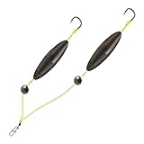 Halterungen zum Angeln im Boden – Angelzubehör mit doppelten umgekehrten Haken | Anti-Hakenköder, die Kräuter und geschlitzte Schwimmköder für Niveaus vermeiden