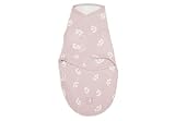 Jollein Baby Boys, Baby Girls, Unisex Baby Schlafsack Newborn Kokon Sommerschlafsack Neugeborene, Twig, Wild Rose, 60 cm