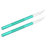 Exacto Messer, 20 Klingen, Hobbymesser, Mehrzweckmesser zum Basteln für Handkonto (Grün)