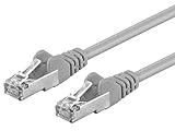 PremiumCord Netzwerkkabel, Ethernet, LAN & Patch Kabel CAT5e, FTP Schirmung, Schnell flexibel & Robust RJ45 Kabel 1Gbit/S, AWG 26/7, Kupferkabel 100% Cu, Grau, 10m