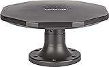 TELESTAR Antenna 15 LTE – Aktive DVB-T2 Außen-Antenne (Outdoor & Camping, DVB-T2/UKW/DAB+, 20 dB Verstärkung) – Schwarz