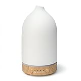 SALUBRITO Keramik Aroma Diffuser, Weiß Diffusor für Ätherische Öle, Ultraschall Luftbefeuchter Duftöl Diffuser, Aromatherapie Diffusor für Duftöle, BPA Frei, Geschenk für Frauen