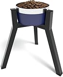 Hundenapfständer für mittelgroße Hunde, einstellbare Breite erhöhte Hundenäpfe für 7-10,6“ breite Näpfe, 11 Zoll hoher einzelner Hundenapfhalter (Napf Nicht enthalten)